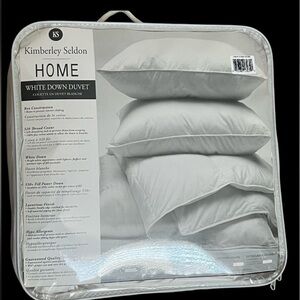 White down duvet box construction NWT